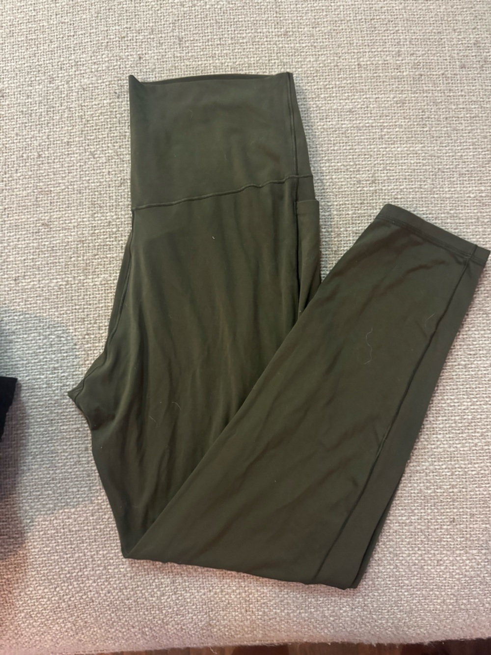 aerie Offline High-Rise Leggings in Olive Green - Picture 2 of 3